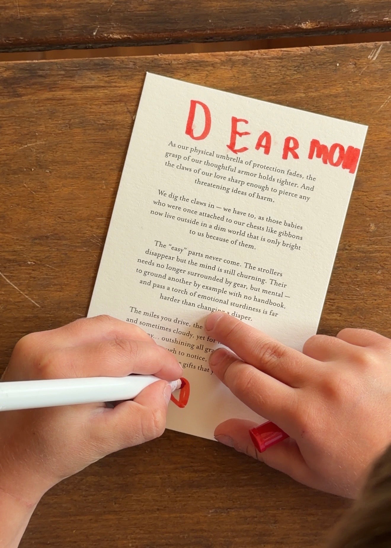 Dear Moms